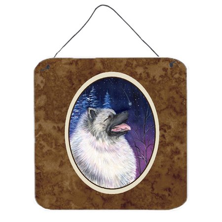 JENSENDISTRIBUTIONSERVICES 6 In. Starry Night Keeshond Aluminium Metal Wall Or Door Hanging Prints MI1716153